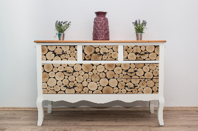 Decoratiefolie Stukken hout