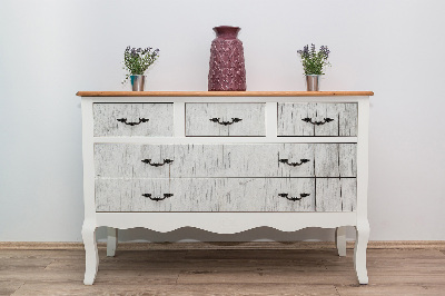 Decoratiefolie Oud wit bord