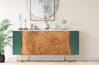 Decoratiefolie Dwarsdoorsnede van een eik