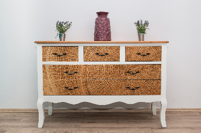 Decoratiefolie Dwarsdoorsnede van een eik