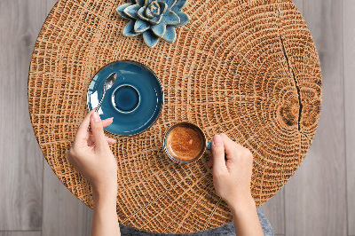 Decoratiefolie Dwarsdoorsnede van een eik