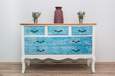 Decoratiefolie Azuurblauw hout