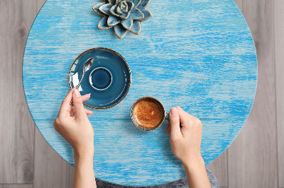 Decoratiefolie Azuurblauw hout