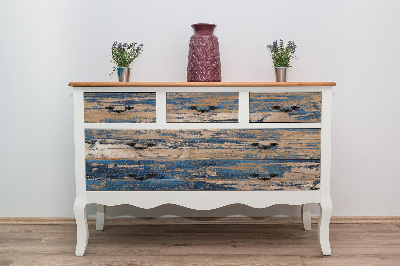 Decoratiefolie Oud, bekrast bord