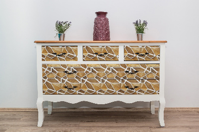 Decoratiefolie 3D loft houtpatroon