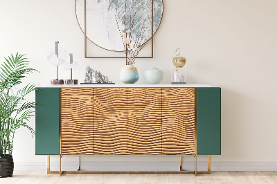 Meubelfolie 3D houten golven