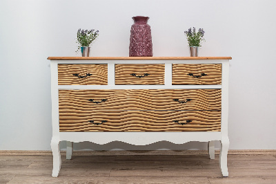 Meubelfolie 3D houten golven