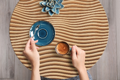 Meubelfolie 3D houten golven