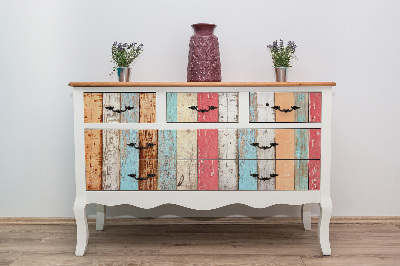 Decoratiefolie Kleurrijke borden