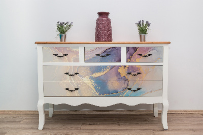 Wrapfolie keuken Kleurrijk marmer