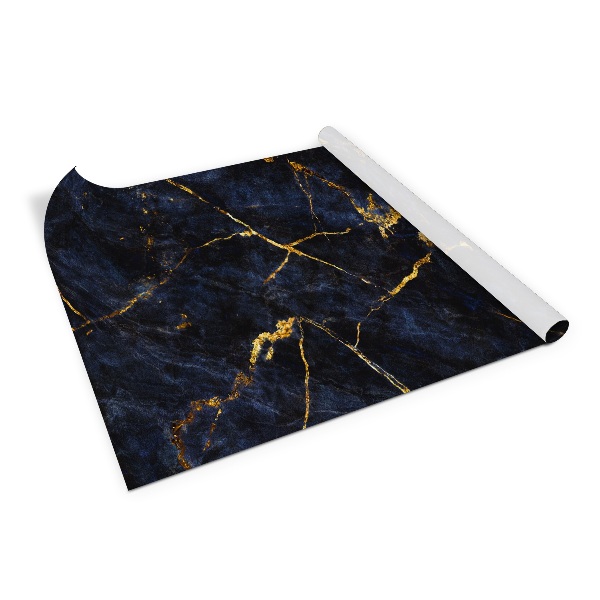 Wrapfolie keuken Blauwe marmer