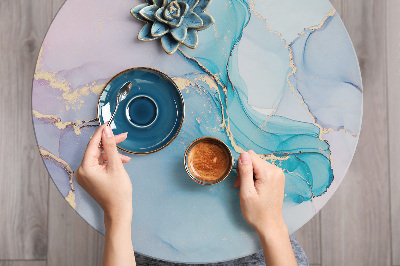 Wrapfolie keuken Kleurrijk marmer