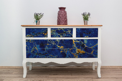 Decoratiefolie Blauwe marmer