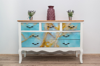 Wrapfolie keuken Onyxpatroon