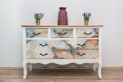 Meubelfolie Kleurrijk marmerpatroon