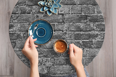 Decoratiefolie Zwart-witte bakstenen