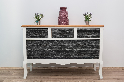 Meubelfolie Zwarte baksteen