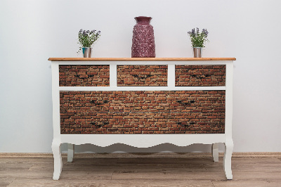 Decoratiefolie Oude rode baksteen