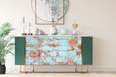 Wrapfolie keuken Oude, armoedige baksteen