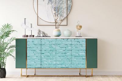 Wrapfolie keuken Turquoise baksteen