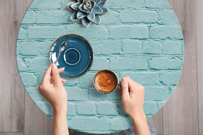 Wrapfolie keuken Turquoise baksteen