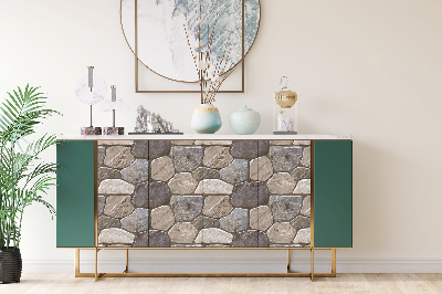 Wrapfolie keuken Stenen muur