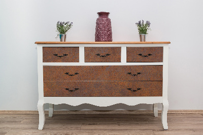 Wrapfolie keuken Roestig plaatwerk