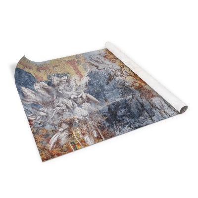 Decoratiefolie Vintage schilderij van lelies