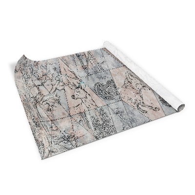 Wrapfolie keuken Abstracte dieren bomen