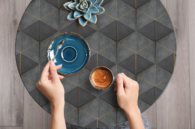 Decoratiefolie Grijze 3D-driehoeken