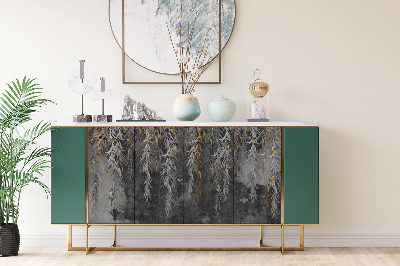 Decoratiefolie Wilg op een betonnen muur