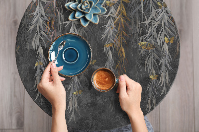 Decoratiefolie Wilg op een betonnen muur