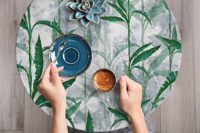 Wrapfolie keuken Loftpatroon met tropische vegetatie