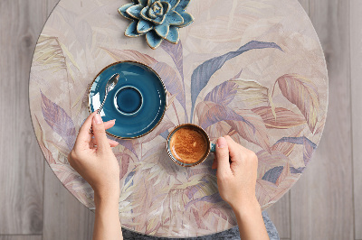 Meubelfolie Geschilderde tropische planten