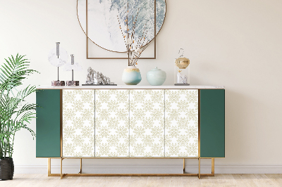 Decoratiefolie Vierkant patroon in barokstijl