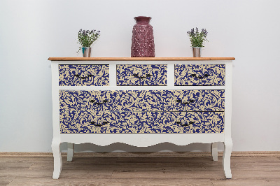 Decoratiefolie Damast retro patroon