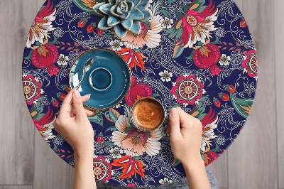 Decoratiefolie Bloemen volkspatroon