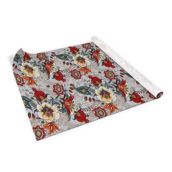 Wrapfolie keuken Volksbloemenpatroon