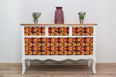 Wrapfolie keuken Retro jaren 70 patroon