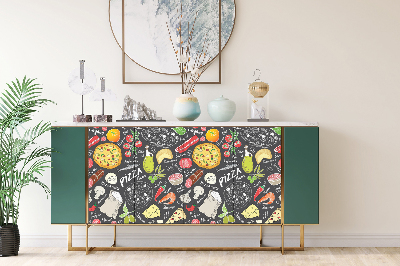Decoratiefolie Pizzamenu