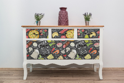 Decoratiefolie Pizzamenu