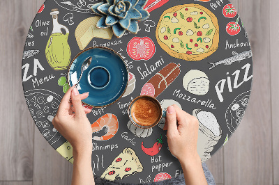 Decoratiefolie Pizzamenu