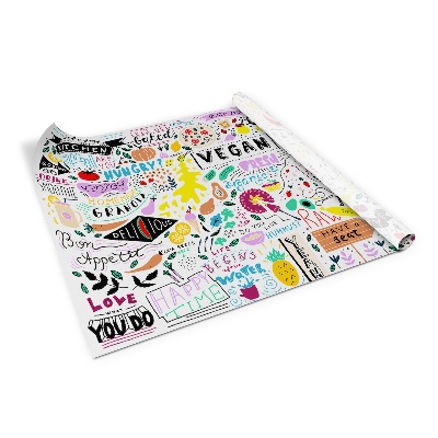 Decoratiefolie Vegetarisch keukenpatroon