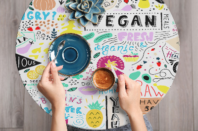 Decoratiefolie Vegetarisch keukenpatroon