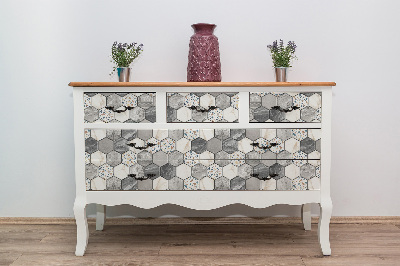 Wrapfolie keuken Decoratieve zeshoeken