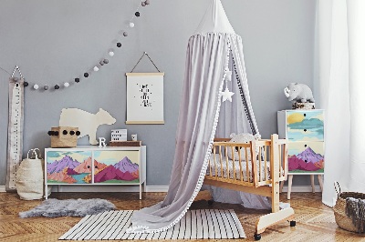 Wrapfolie keuken Kleurrijke bergen