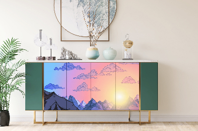 Meubelfolie Bergen van wolken