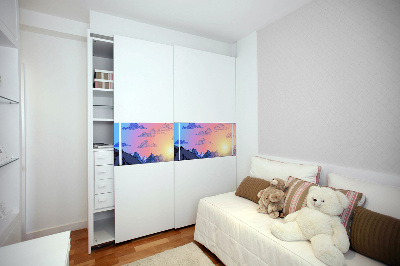 Meubelfolie Bergen van wolken