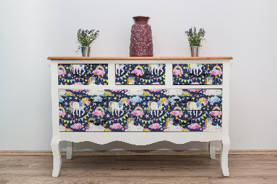 Meubelfolie Eenhoorn regenboog