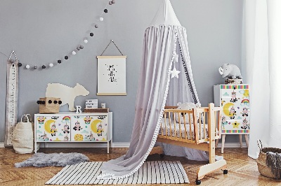 Wrapfolie keuken Eenhoorns, wolken, sterren